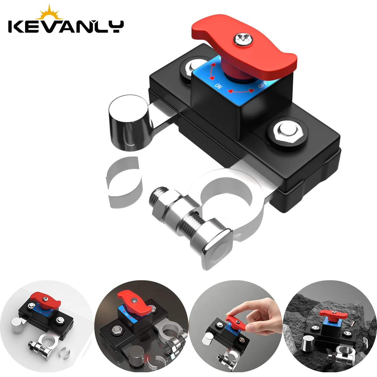 Car Battery Cut Off Switch 12V/24V ﻿Disconnect Automatic Circuit Breaker Anti-Power Off Leakage Protector Universal Auto Parts