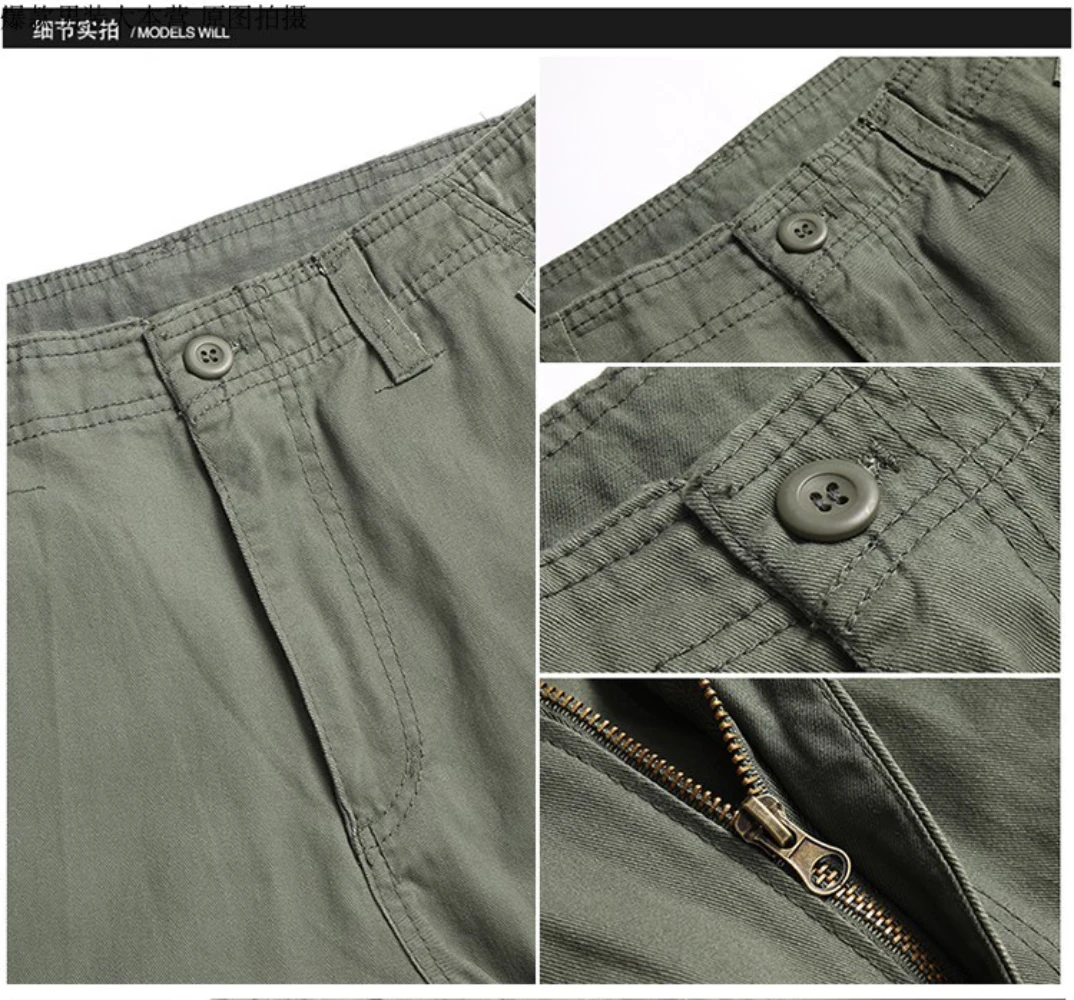 Tactical Cargo Pants Men Cotton Overalls Outdoor Work Trousers Cargo Pants Utility Trousers for OutdoorWork and Casual Wear