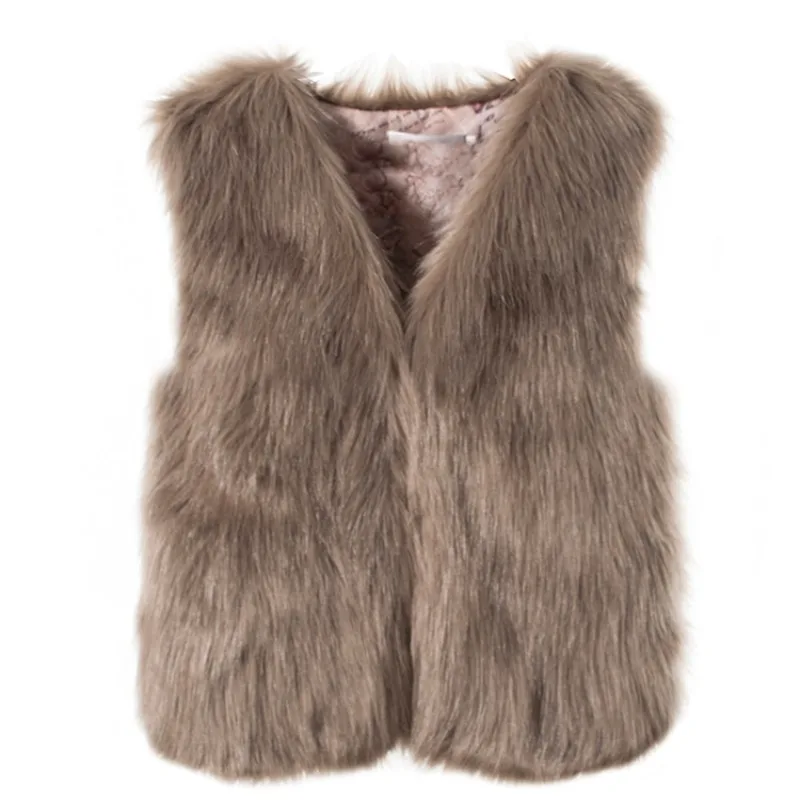 Women's Winter Faux Fox Fur Fur Coat Waistcoat Warm Vest Waistcoat Outerwear Fashionable Comfortable Blue Jackets for Women
