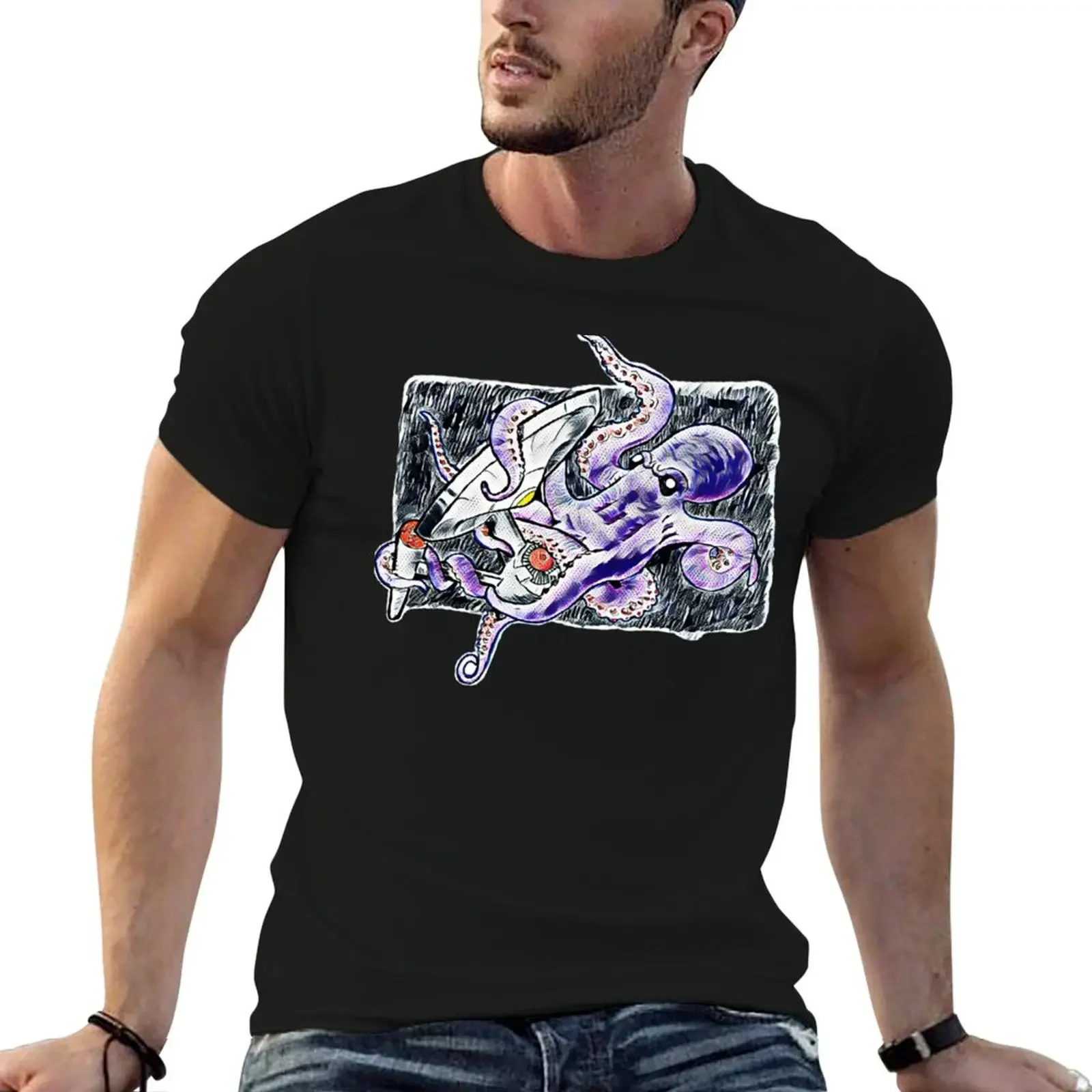 Space Kraken (2nd Edition) T-Shirt aesthetic clothes oversized graphic tee custom t shirt plus sizes mens vintage t shirts