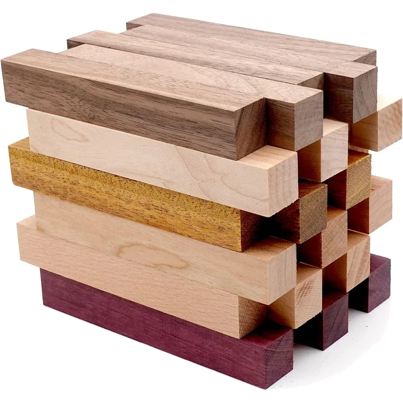 

For Wood For Turning-Pen Blanks For Woodturning Black Walnut, Hard Maple, Merbau, Cherry, Beech, Purple Heart-Burl