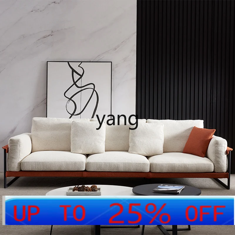 

LMM light luxury fabric sofa living room small apartment Italian minimalist double triple