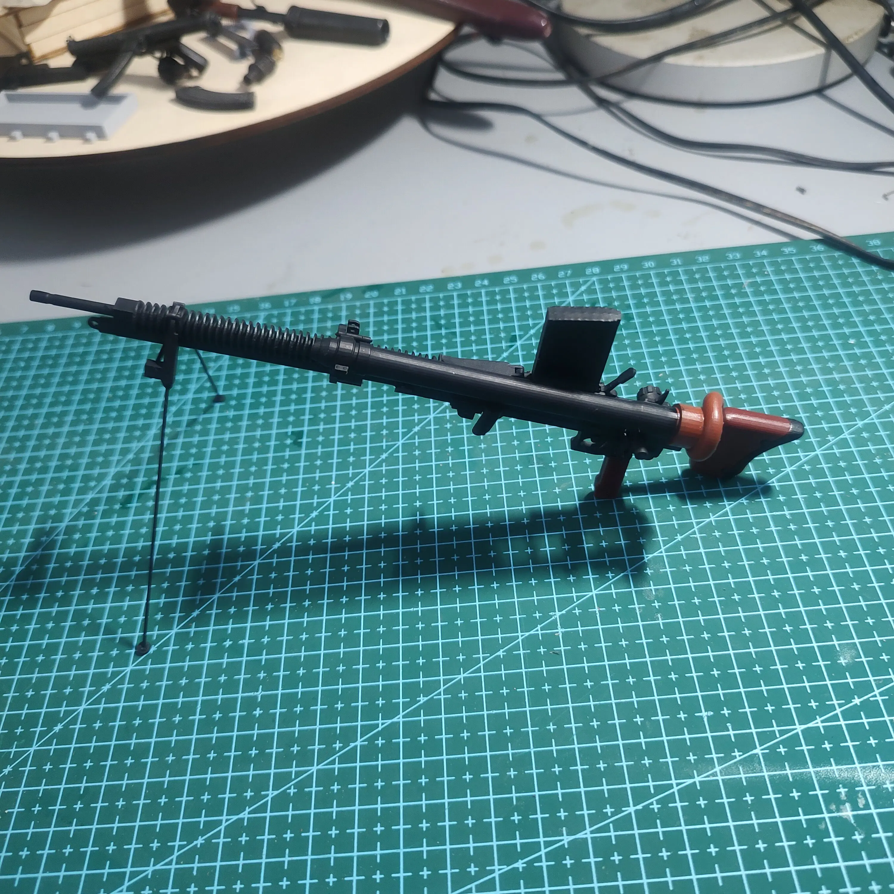 1/6 3D Printed WWII Type 97 LMG Toy Gun Miniature Model for Action Figure Military Collector