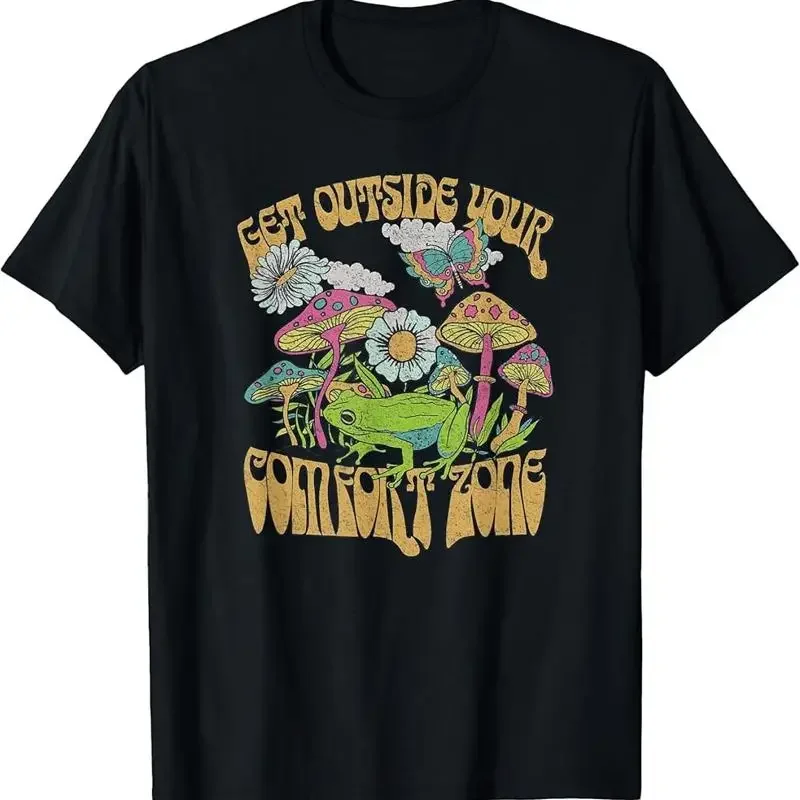 Trendy Outdoors Groovy Get Outside Your Comfort Zone T Shirt