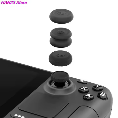 6pcs Thumb Stick Grip Cap Cover For Steam Deck Fps/tps Chicken Eating Artifact Silicone Non-slip Thumbstick Case Accessories