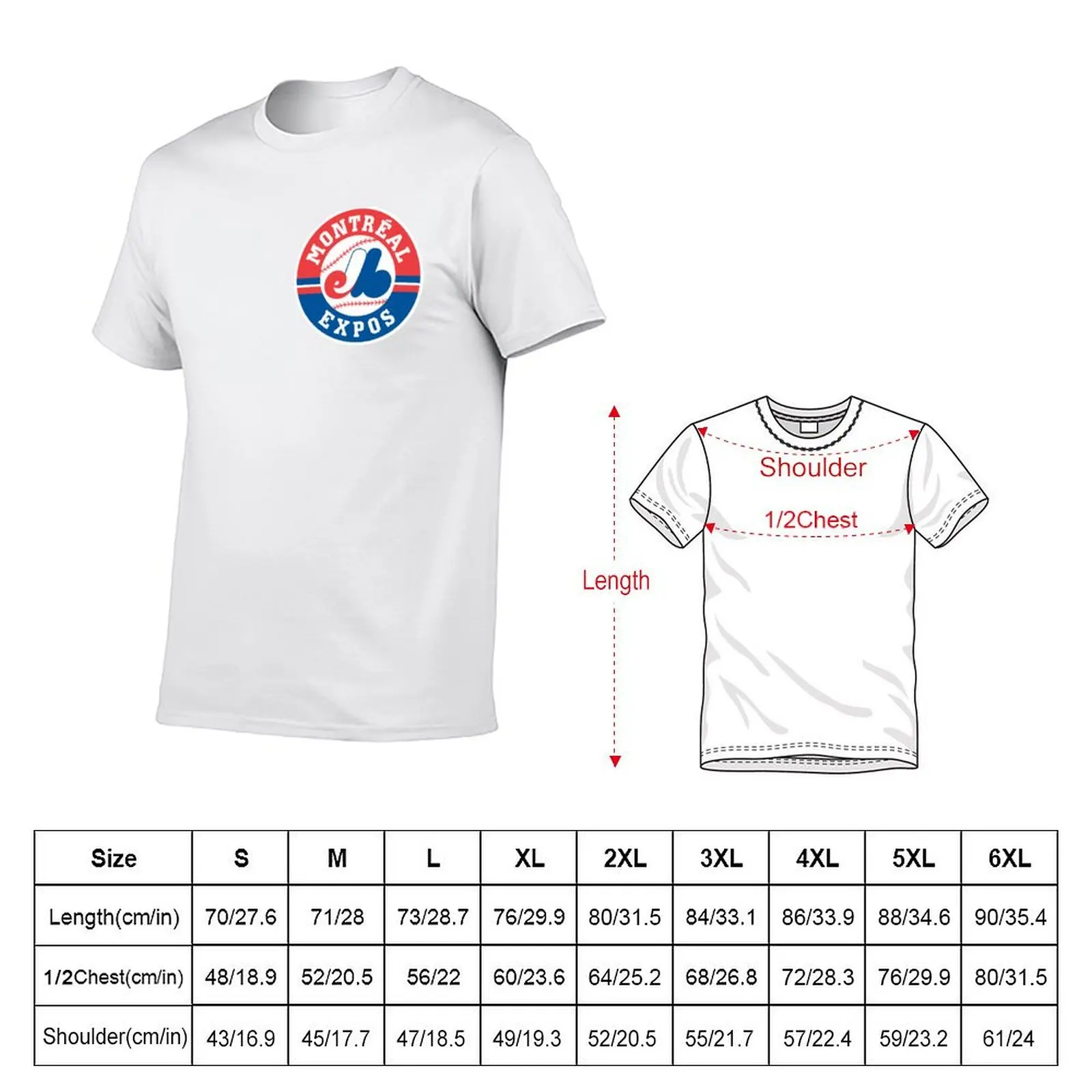 Montreal Expos T-Shirt man t shirts for men t shirt for man 100 percent cotton T-Shirt
