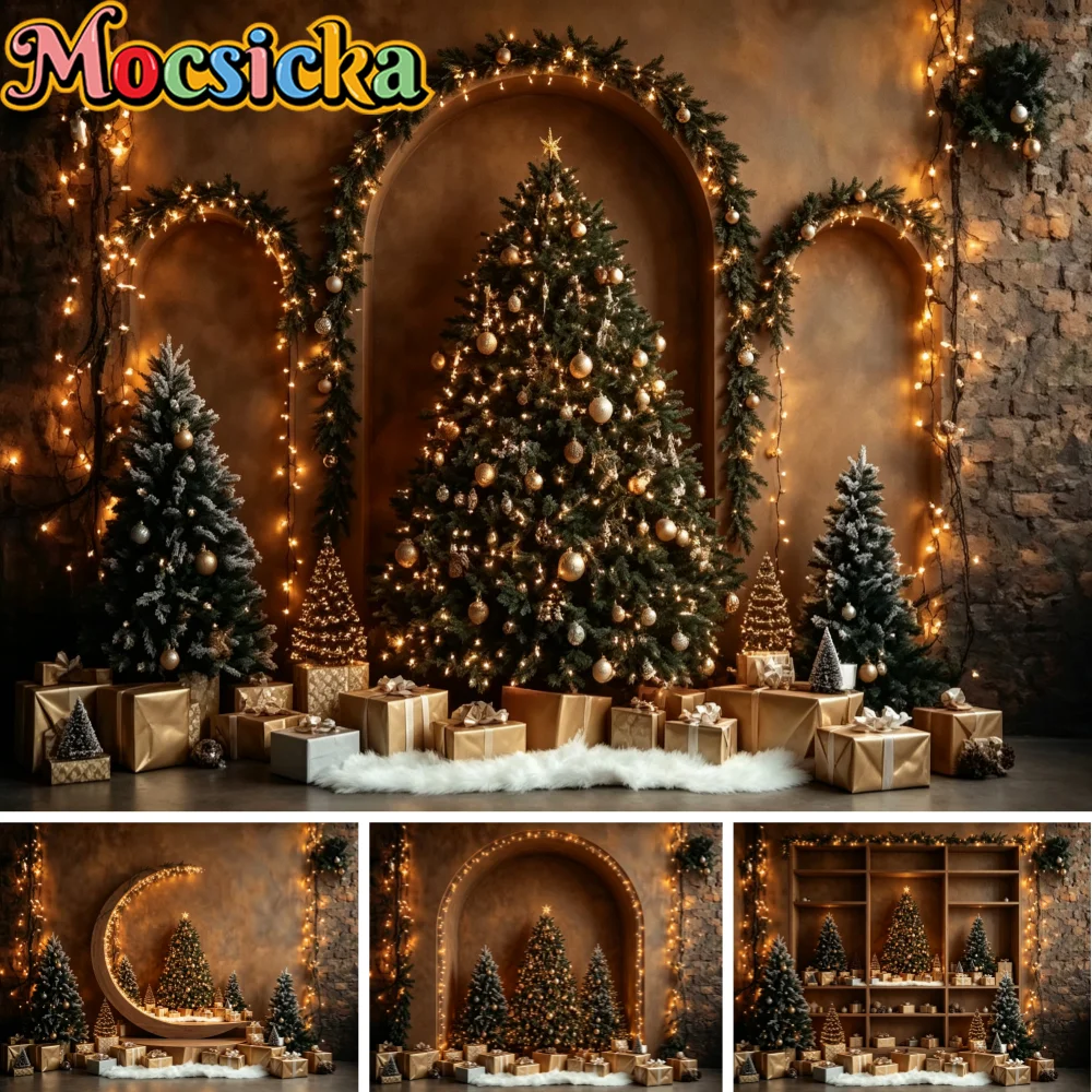 Photography Lighting Box - Christmas Photography Backdrop Warm Light Xmas