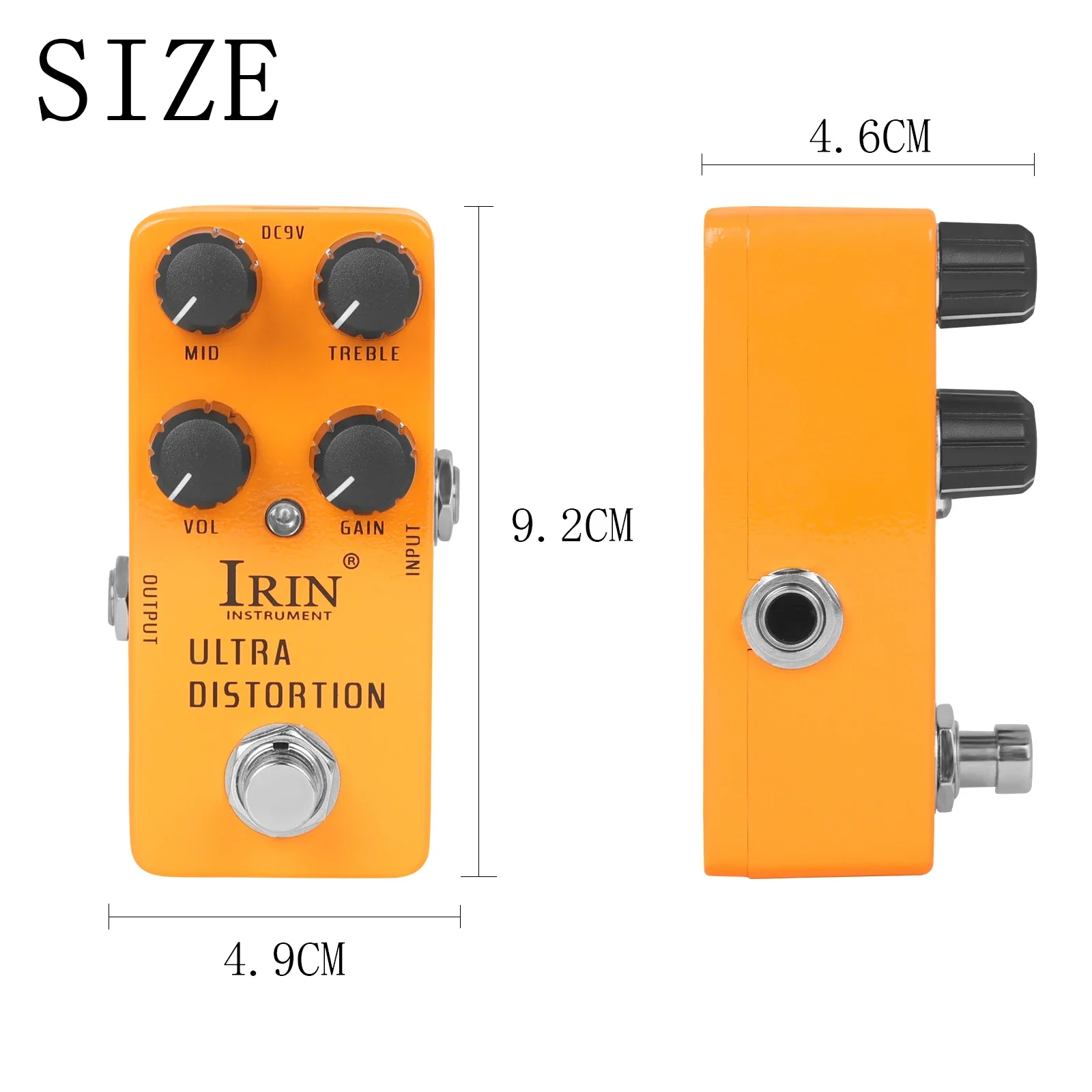 IRIN RS-17 Electric Guitar Effect Ultra Distortion Effect Pedal True Bypass Mini Single Guitar Pedal Guitar Accessories & Parts