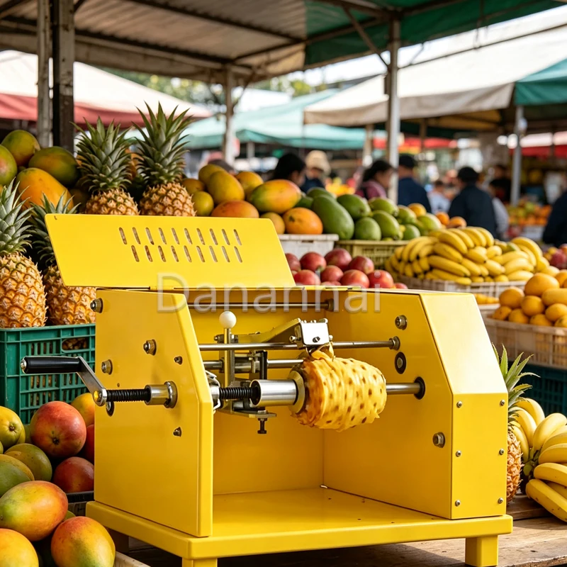Small Fully Automatic Electric Peeler for Pumpkin Papaya Pineapple Taro - Kitchen Processing Tool
