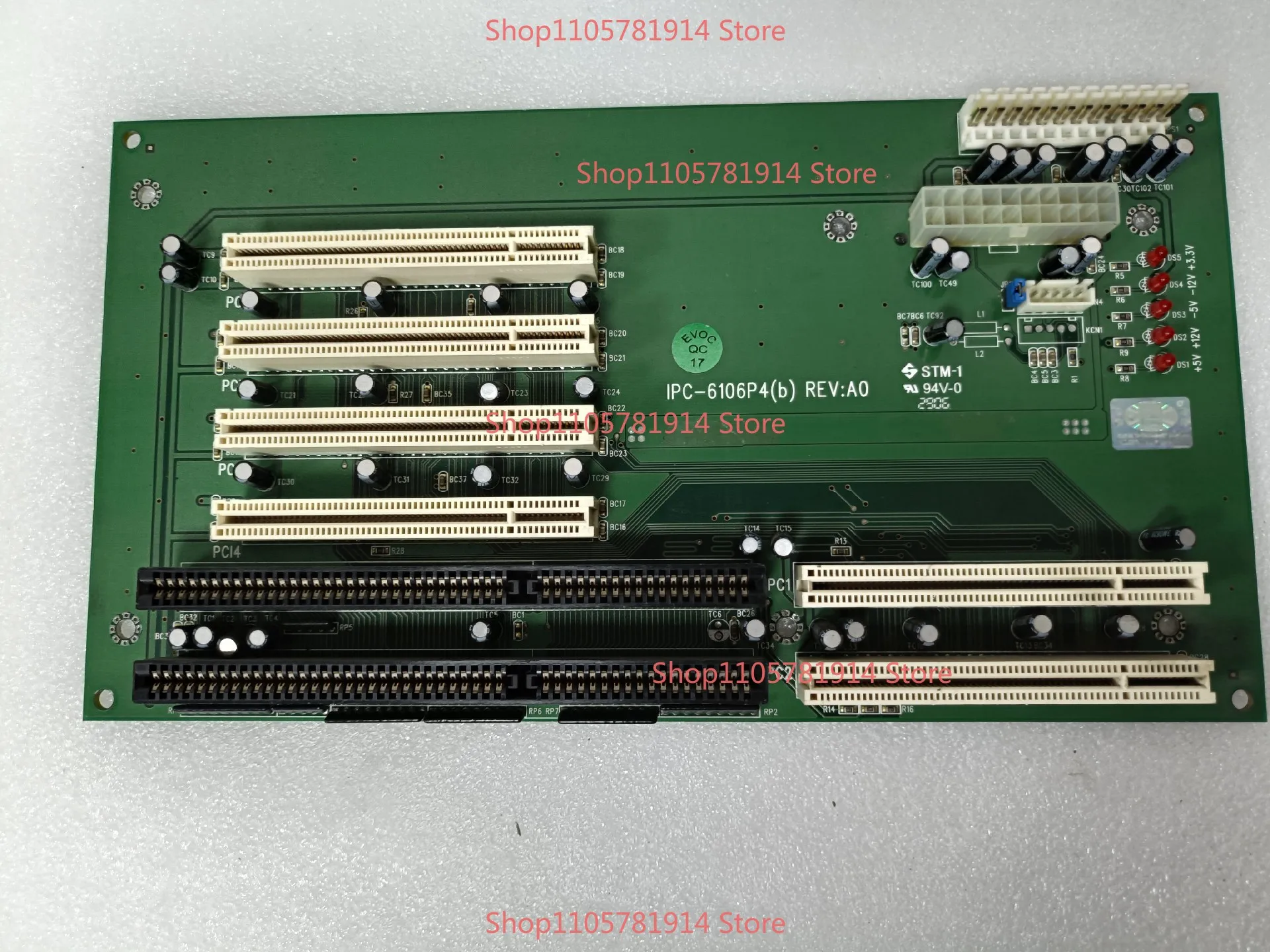 For EVOC Industrial Computer Baseplate IPC-6106P4 (B) REV: A0, Green PCB Board, Complete Interface