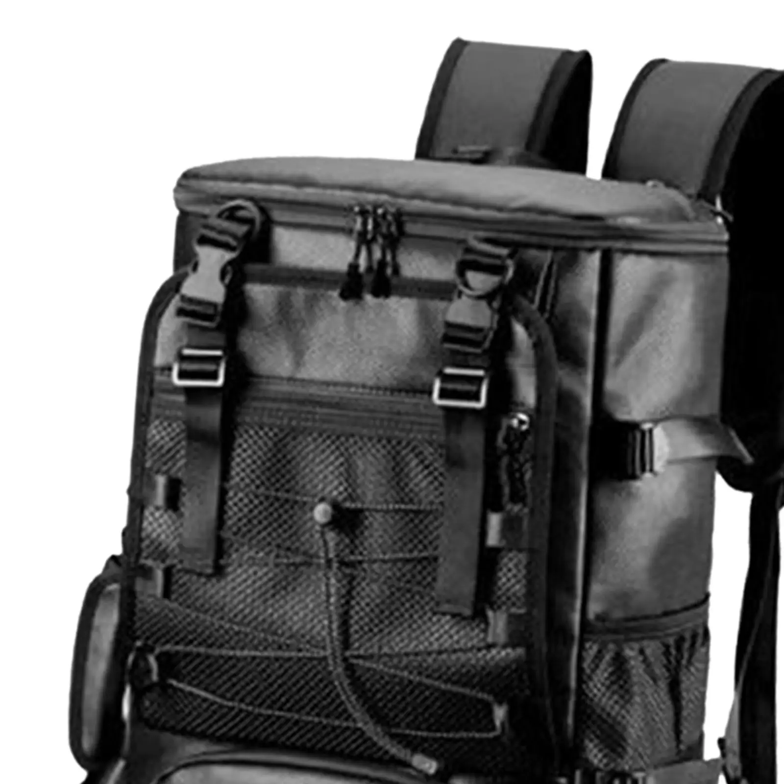 Skateboard Backpack Pouch PU Leather for Men Multifunctional Laptop Backpack