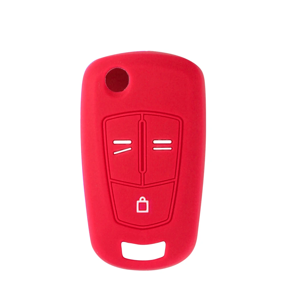 KEYYOU 3 Buttons Silicone Key Case Cover For OPEL Astra H Corsa D Vectra C Zafira Remote Flip Folding Car Shell