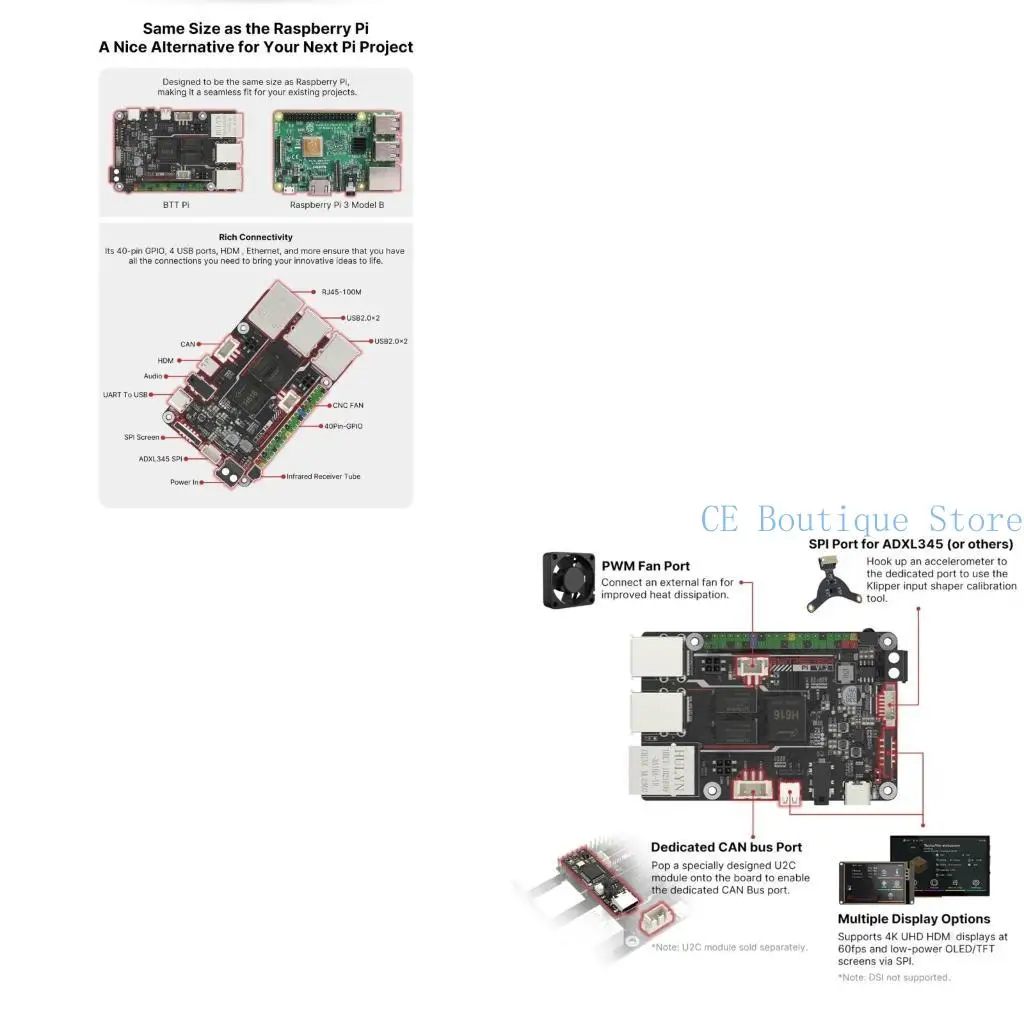 

652F BTT V1.2 Плата управления CORTEXA53 Профессор -принтера, работающий с Klippe