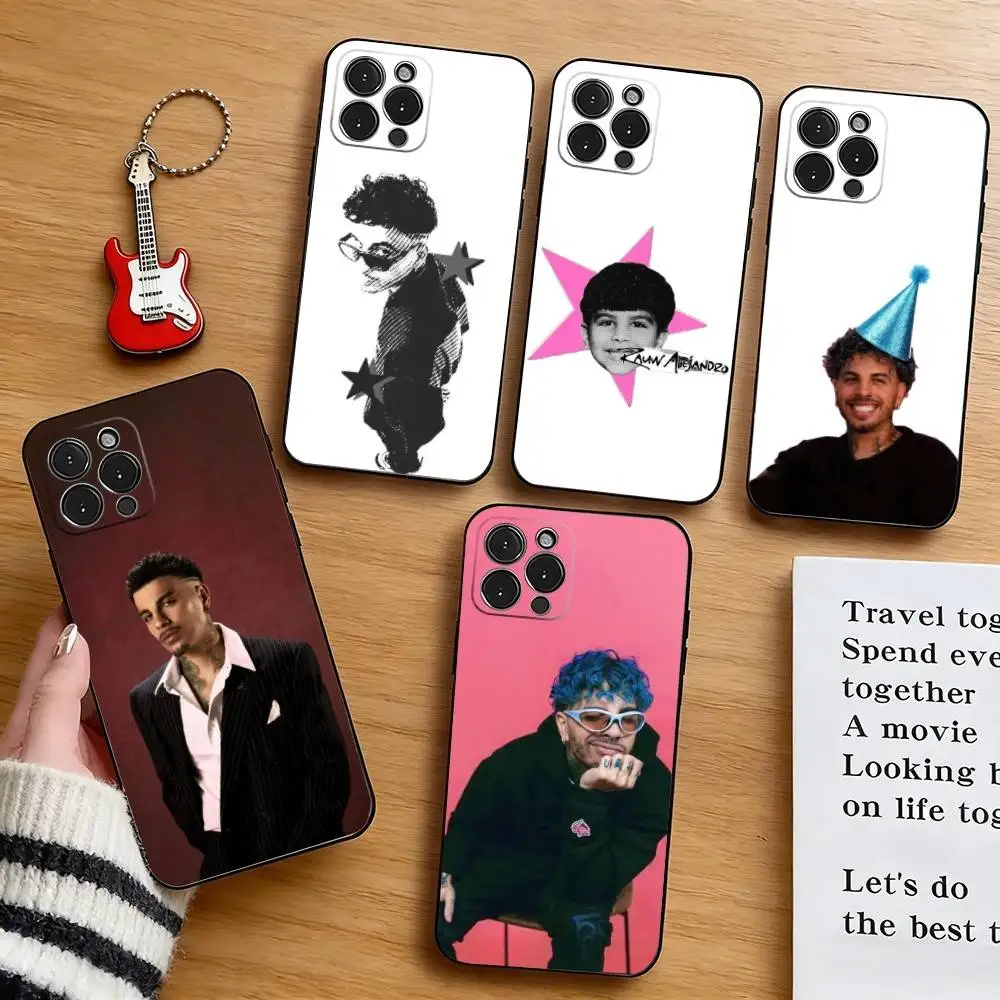 

R-Rauw A-Alejandro Phone Case For iPhone 17, 16,15,14,13,12,11 Plus,Pro Max, Others Soft Black Cover