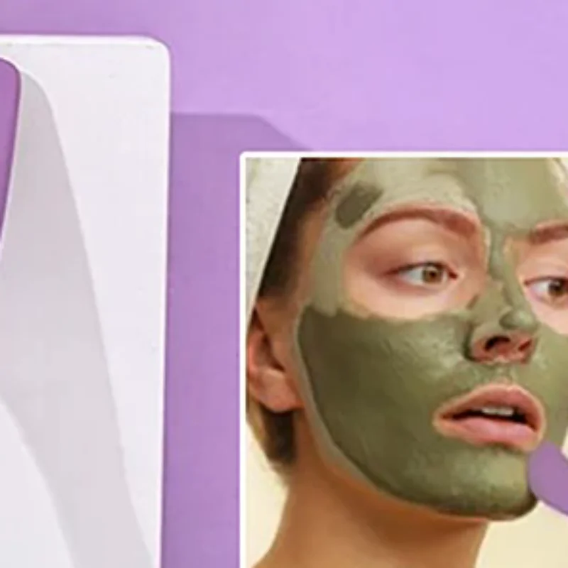 1 szt. Dwustronny silikonowy pędzel do masek na twarz, pędzel do masażu i czyszczenia twarzy, narzędzie do samodzielnego nakładania błotnych masek, skrobak do pielęgnacji twarzy, dropshipping