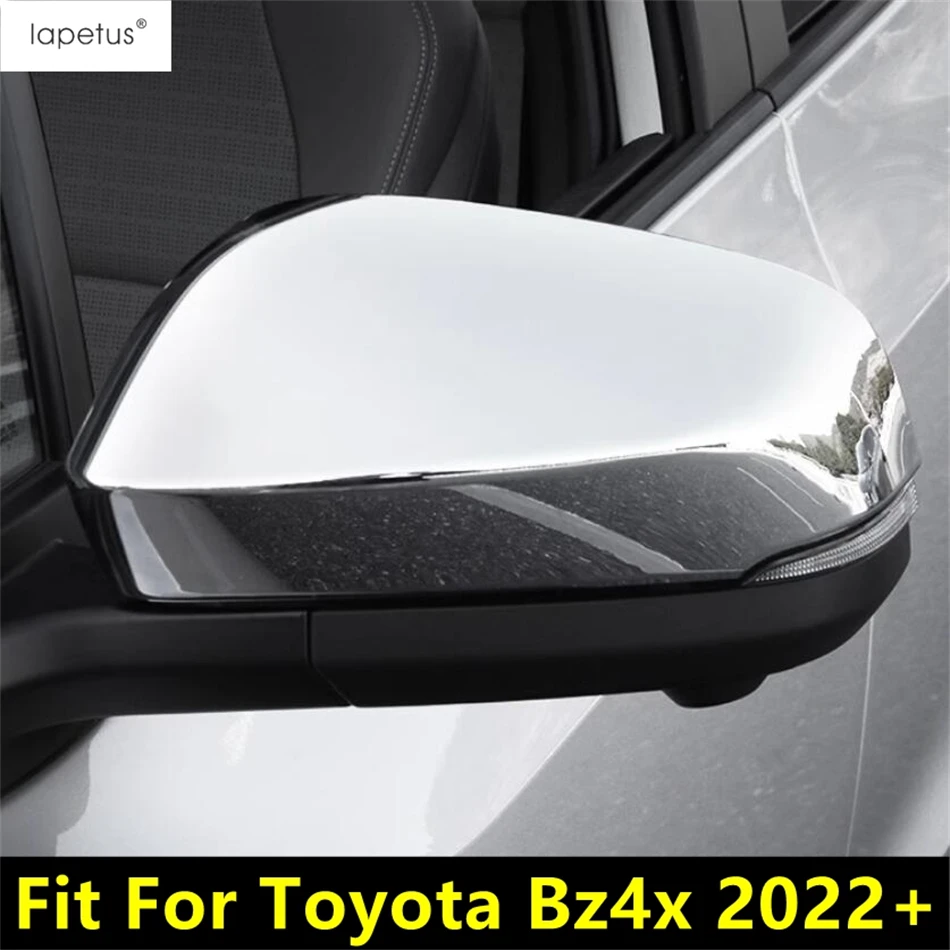 

Car Rearview Mirror Cap Shell Decoration Protection Cover Trim For Toyota Bz4x 2022 2023 Chrome / Carbon Fiber Look Accessories