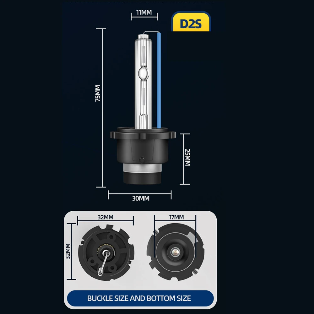 Faros delanteros de Xenón HID D2S para coche, Bombilla de 2 piezas, para Murano, Nissan 2003, 2004, 2005, 2006, 2007, 2008, 2009, 2010, 2011, 2012,