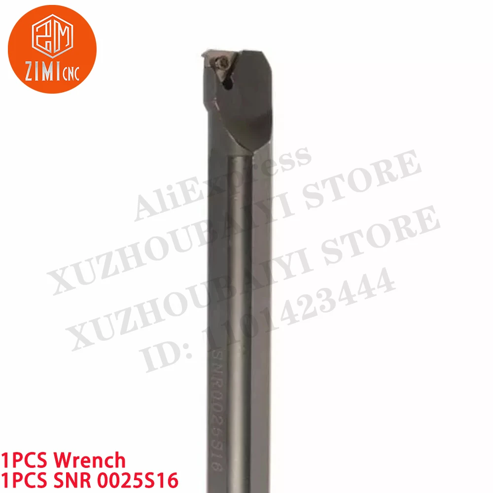 1PCS SNR 0025S16 Suporte de barra de mandrilar para torneamento de rosca Para inserto de carboneto de rosca 16IR Torno de metal CNC mecânico ferramentas de corte