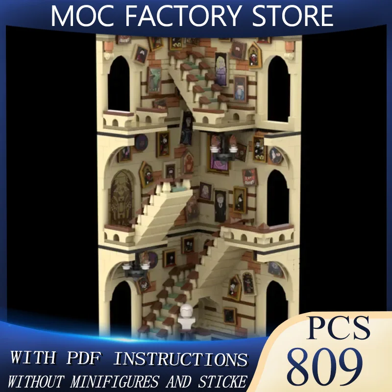 Office Dorm Modular Castle - House Kitchen Library Model Building Blocks MOC Room of Requirement Architecture Collection Toys
