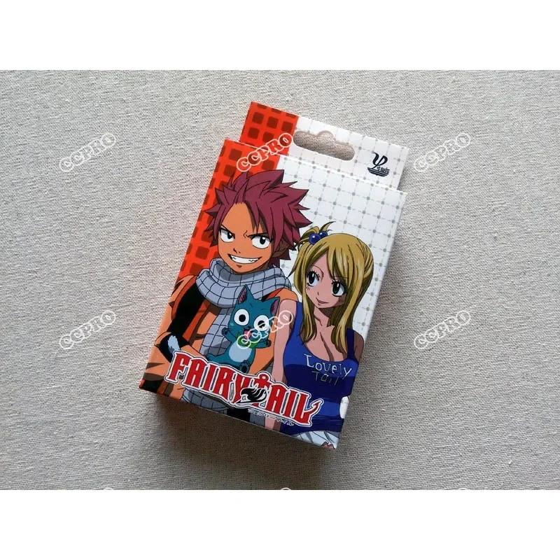 Anime Fairy Tail Natsu and Lucy Poker Cards/Desk Cards/Bridge Cards for Cosplay Accessories or Collection