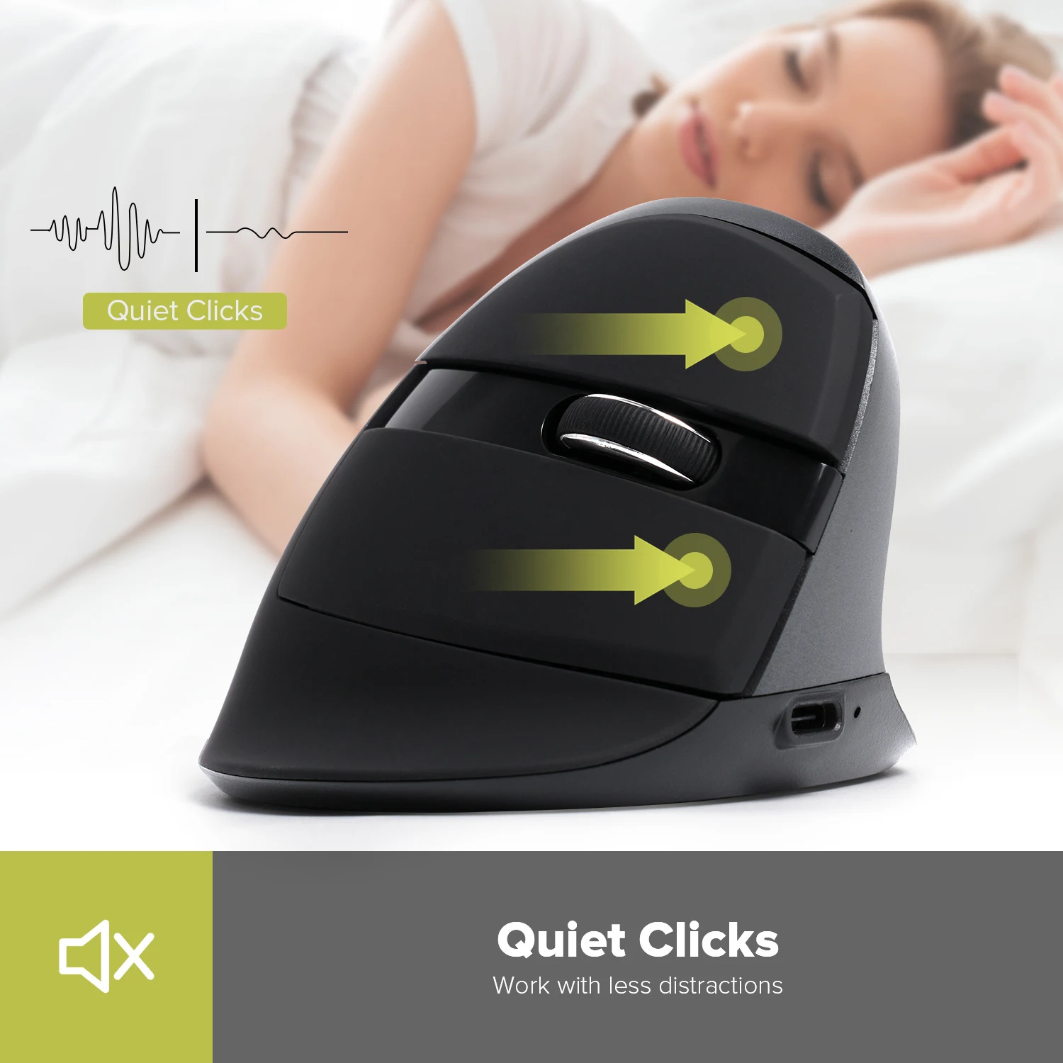 Delux M618 Mini Ergonomic Mouse Wireless Vertical Gaming Mouse White Bluetooth 2.4GHz RGB Rechargeable Silent click Mice Office