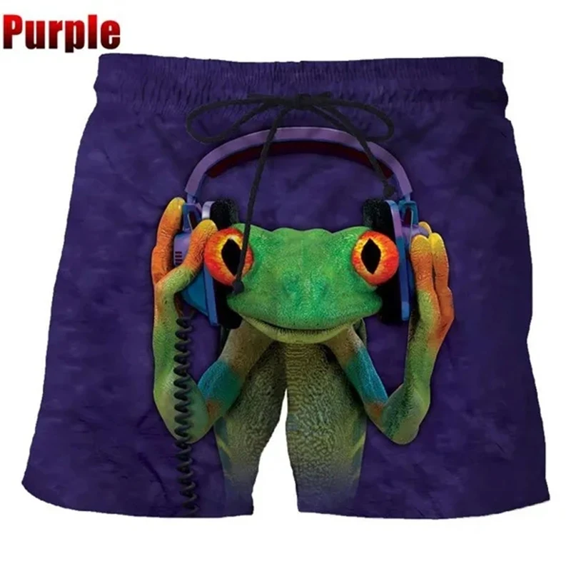 Fashion Summer Casual Mens Shorts 3D Printed Men\'s Beach Shorts Cute Funny Animal Shorts Quick-dry Surfing Board Shorts Swimsuit