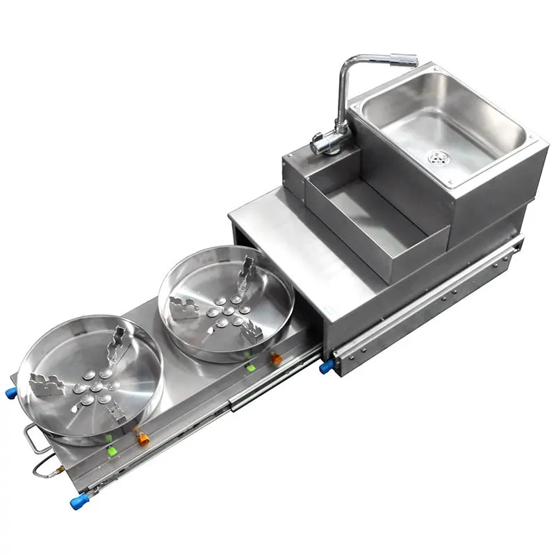 RV sink induction cooker, drawer type 360 degree rotating all copper faucet