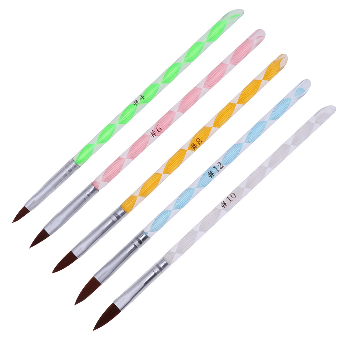 Ensemble de pinceaux pour Nail Art, 5 pièces, spirale, strass, pour vernis professionnel, pointillage, écriture, artisanat, Kit d'outils pour Nail Art