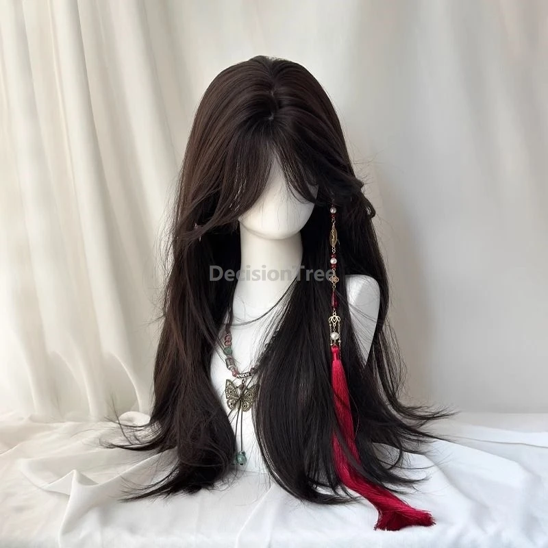 

2026 Парик в китайском старинном стиле, универсальный, элегантный, очаровательный, мягкий, пушистый, высококачественный, имитирующий натуральные волосы.