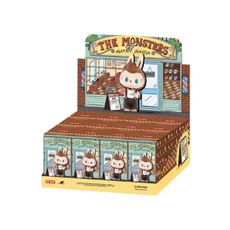 POP MART Labubu The Monsters Hair Salon Blind Box Original Collectible Doll Mystery Bag Cute Anime Figure Desktop Decor Gift