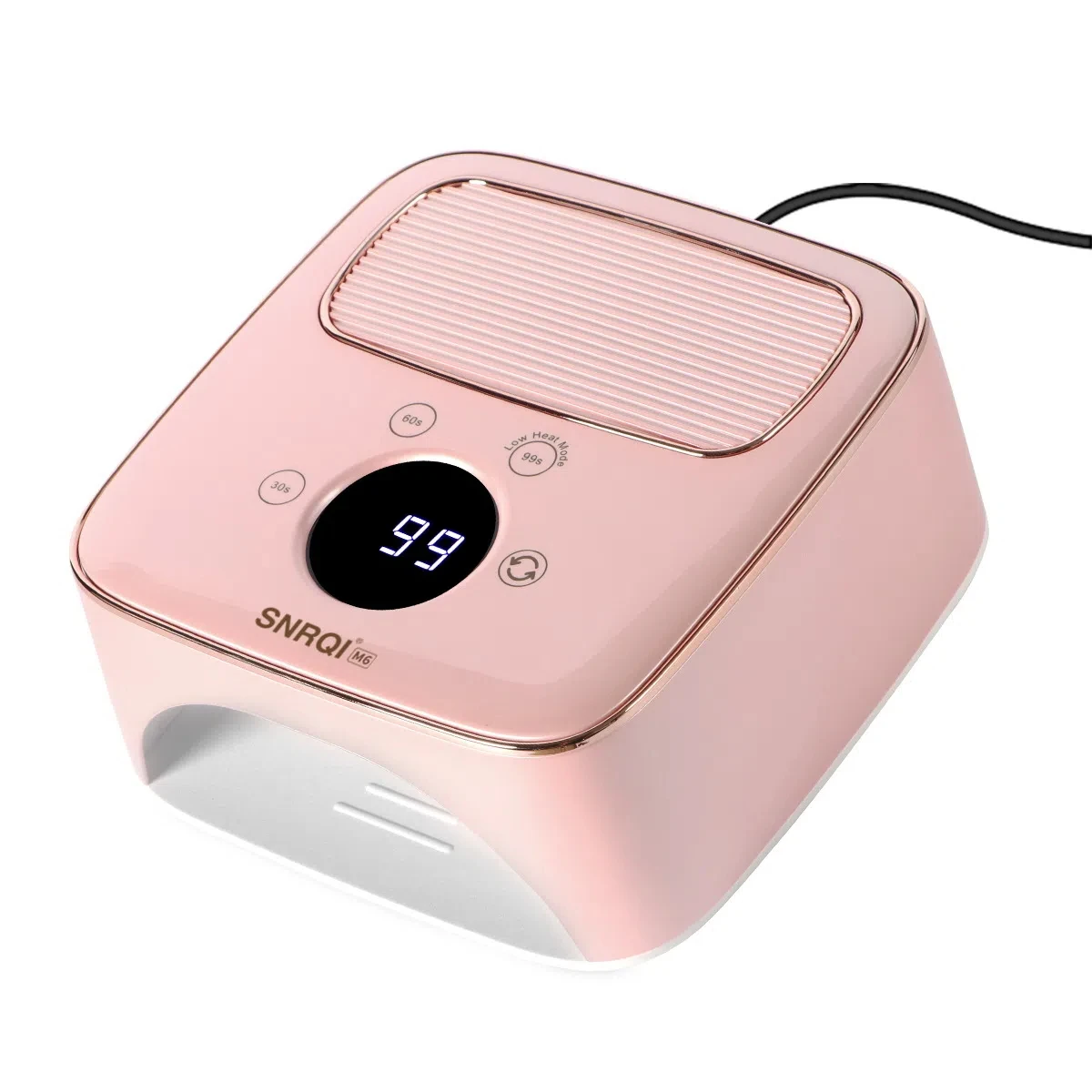 Lámpara LED para uñas M6, doble fuente de luz, alta potencia, secado rápido, con pantalla táctil inteligente, manicura DIY, arte de uñas, Gel para el hogar, curado de uñas