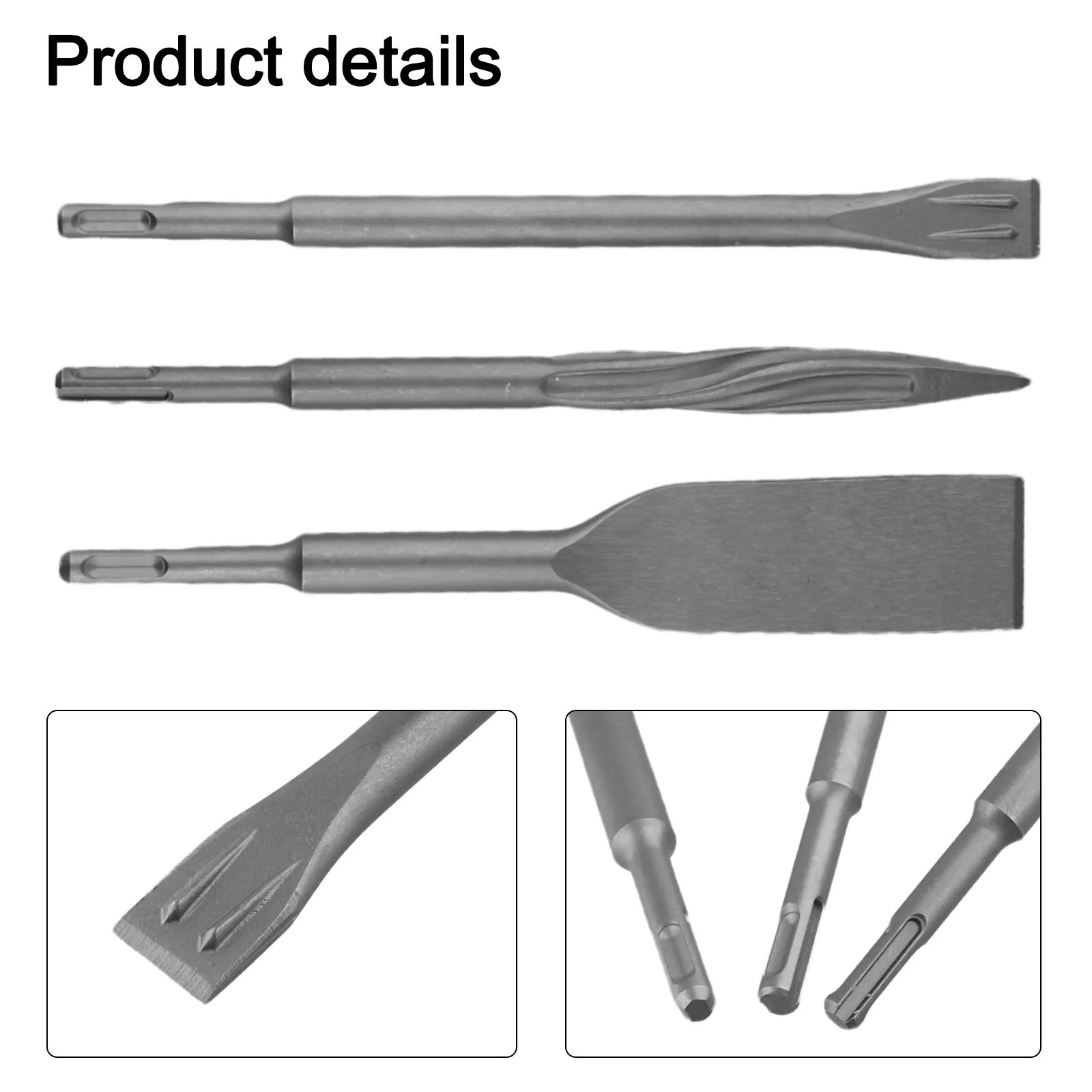 Heavy-duty Chisels Rotary Hammer Drill For Tile Installation Precision Cutting Flat Chisel Precision Flat Chisel