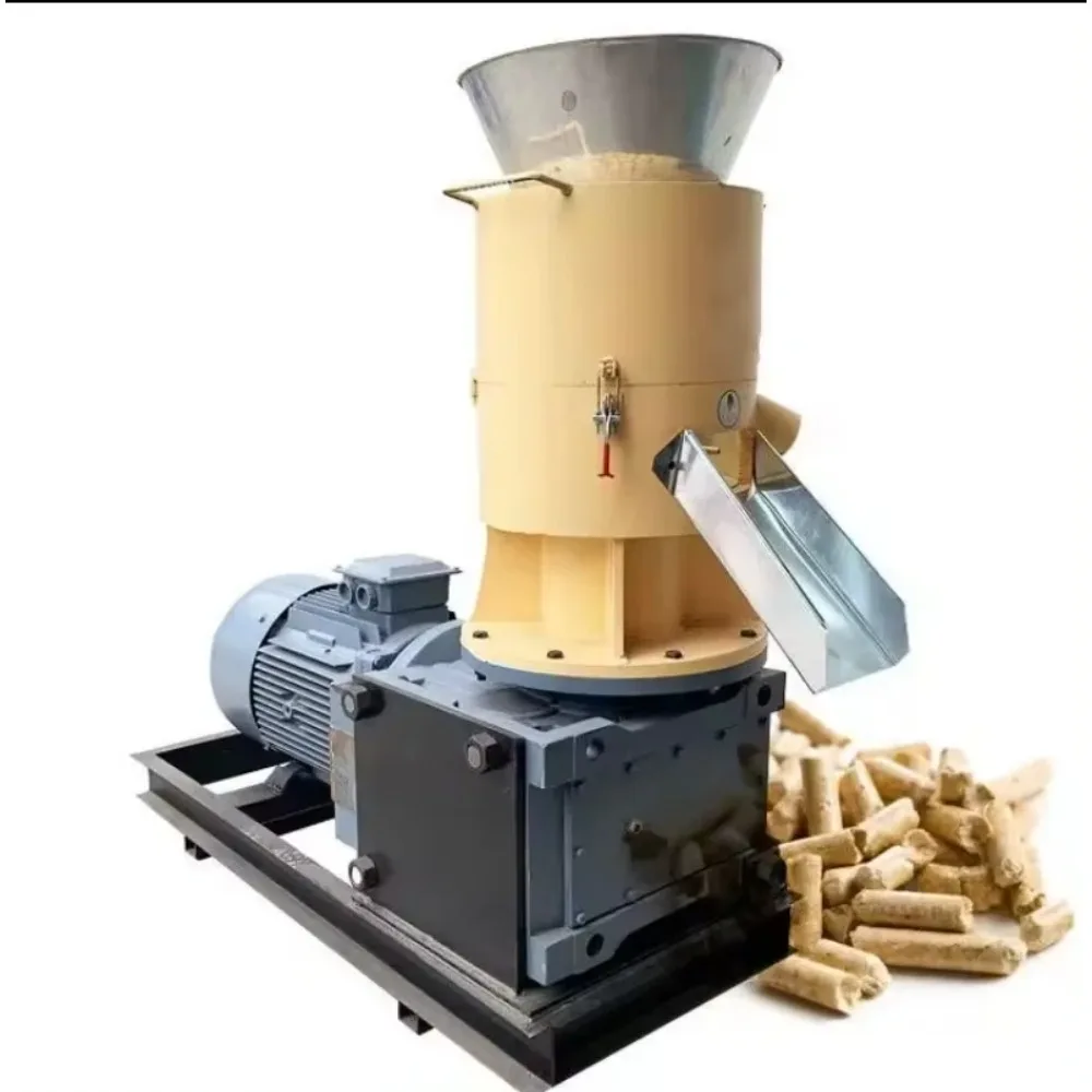 Mini Automatische Platte Mal Huishoudelijke Hout Pellet Grinder Biomassa Molding Feed Verwerkingsmachine