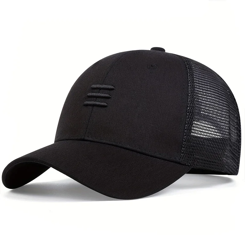 Unisex Three Embroidery Baseball Net Caps Spring and Summer Outdoor Adjustable Casual Hats Sunscreen Hat Sports Golf Cap