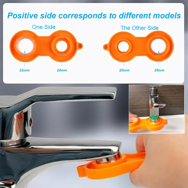 Faucet Bubbler Wrench Water Outlet Aerator Universal Wrench Faucet Nozzle Filter Repair Tool Replacement Disassembly Tool Spanne