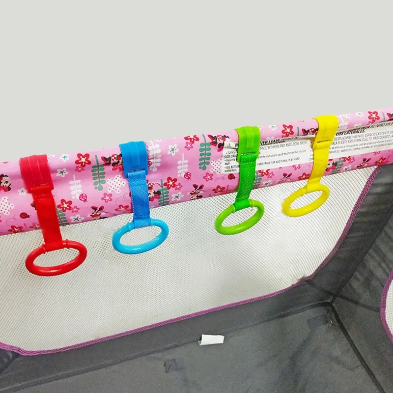 Pull Ring for Playpen Baby Crib pull up rings Baby Learn To Stand Hand Pull Ring Toddler Activity Kids Walking Training Tool