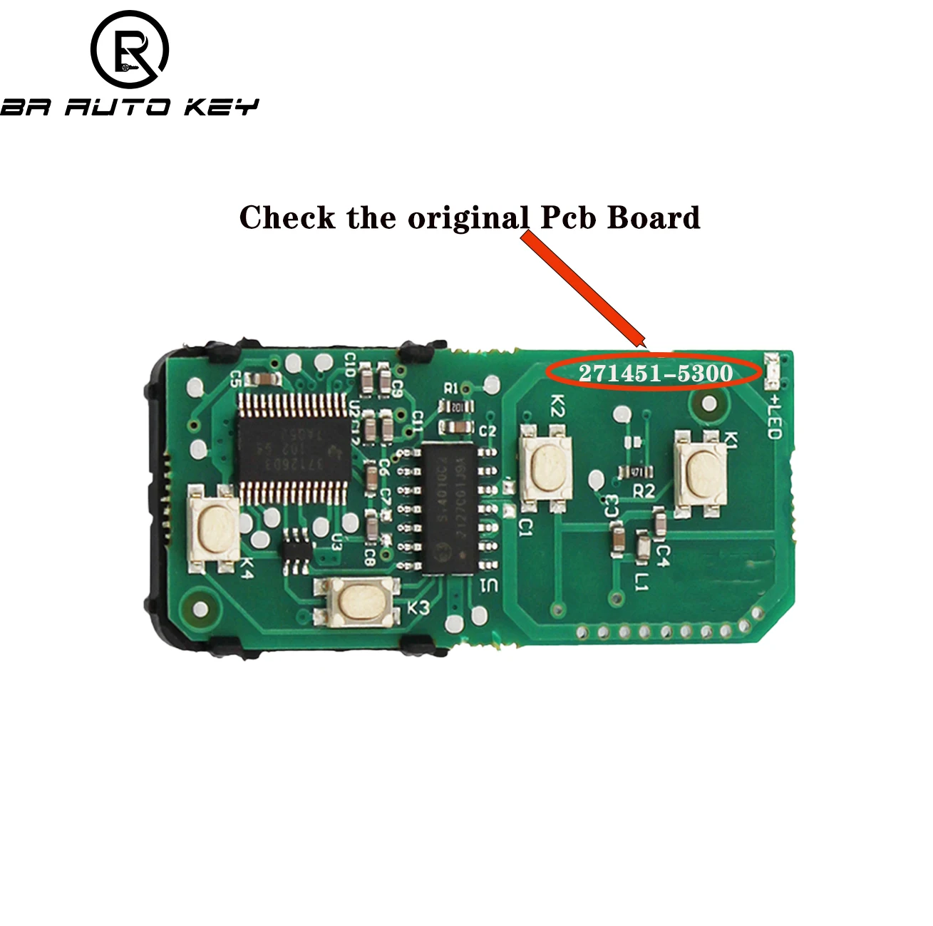 271451-5300 Smart Remote Control Car Key Fob For Toyota Prius Aqua Ractis Belta Vitz Key 2003-2010 FSK 314.0MHz ID74 Chip