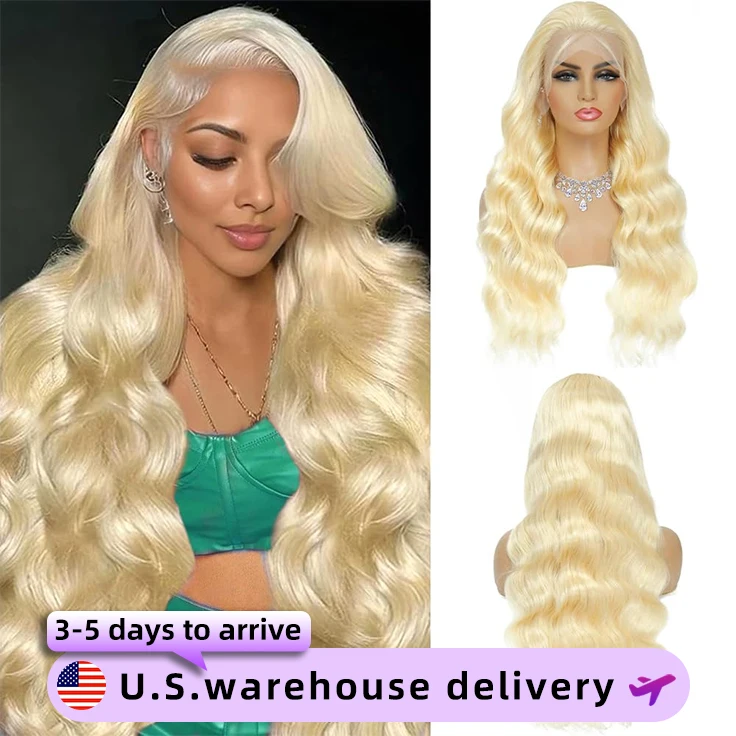 

Body Wave 613 Blonde 13X6 HD Lace Front Wig 30Inch Lace Front Human Hair Wigs 220 Density Brazilian Remy Pre Plucked Closure Wig