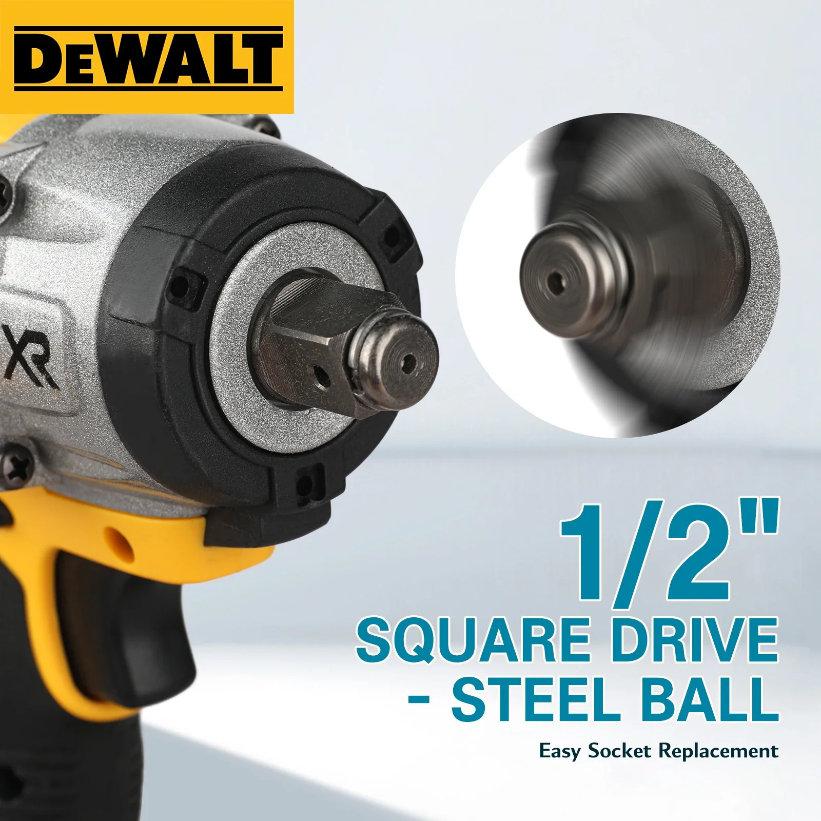 DEWALT DCF922B ATOMIC 20V MAX Brushless Impact Wrench 406Nm Fastening 610Nm Breakaway 1/2
