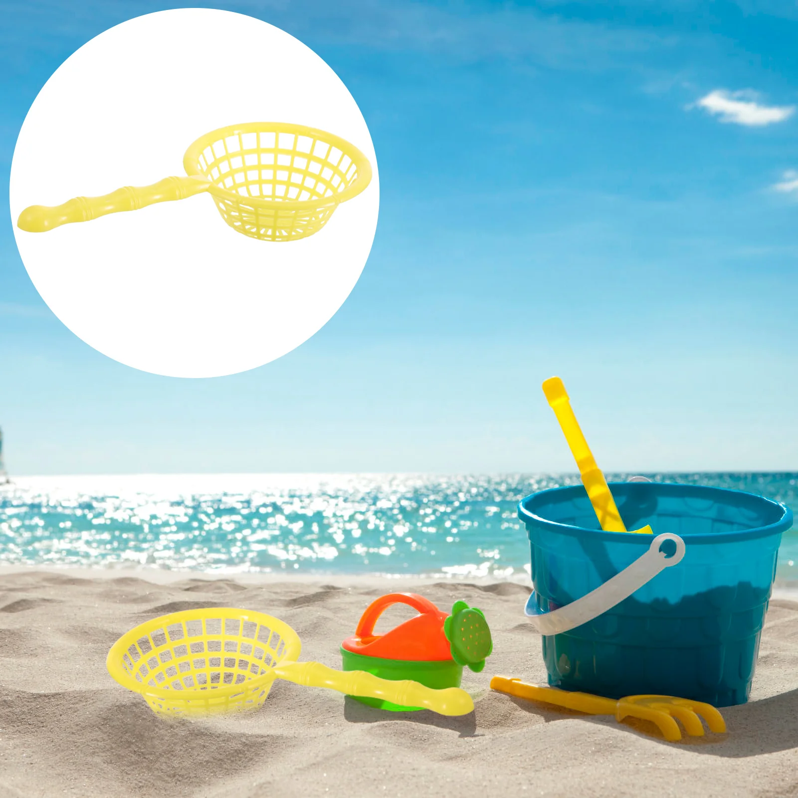 10 Pcs Mini Beach Scoop Net Sturdy Plastic Toys for Teens Bathing Fun Mold Free Water Plaything Nets Sand Catching Tool