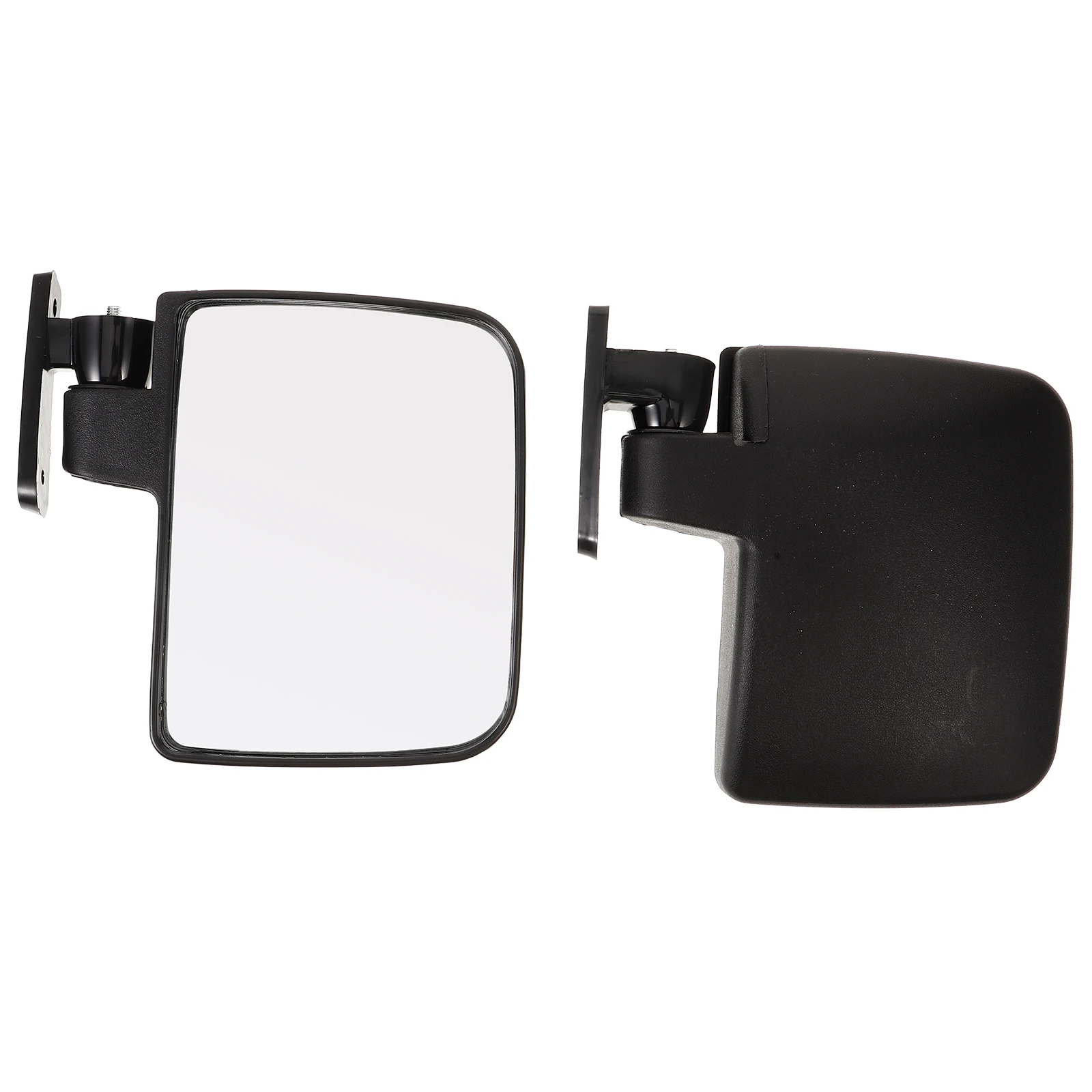 

Golf Cart Rearview Mirror 1 Pair Black Plastic Replaceable Attachment Universal Golfs Cart Supply Travel Visibility Safety