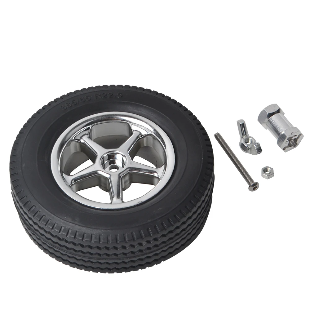 Rear Mount Spare Tire Rack W/Tires for Tamiya BBX BB-01 Chassis 1/10 Off Road Buggy Upgrade Parts