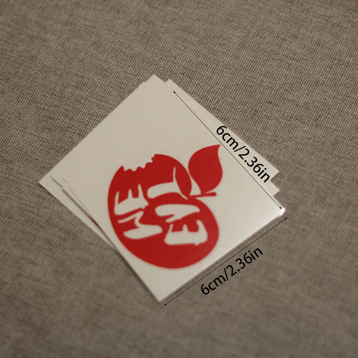 Red Fruit Graphic Temporary Tattoo 5Pcs/Pack Waterproof Body Art Sticker