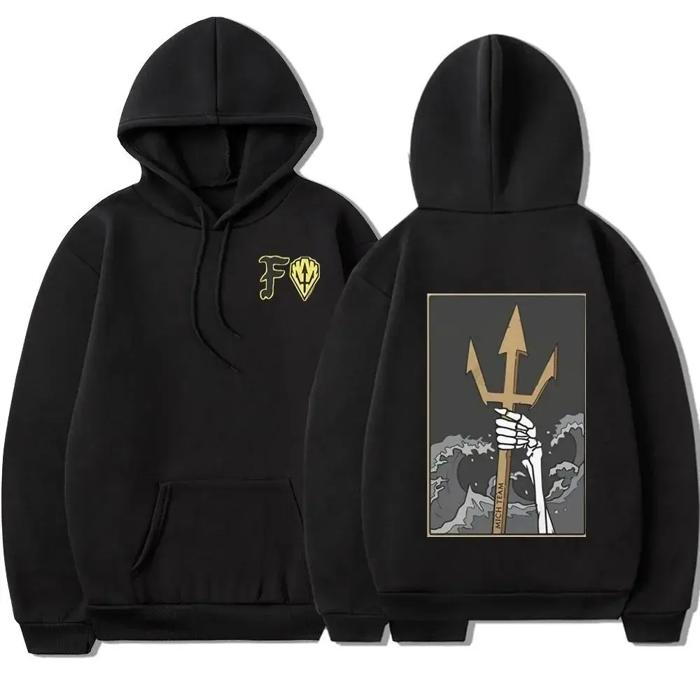 هوديي الملابس القوطية الرجال والنساء مجموعة المراقبة الأمامية هوديي الشرير الهيكل العظمي المألوف الرجعية الجرافيك هوديي البلوز #3