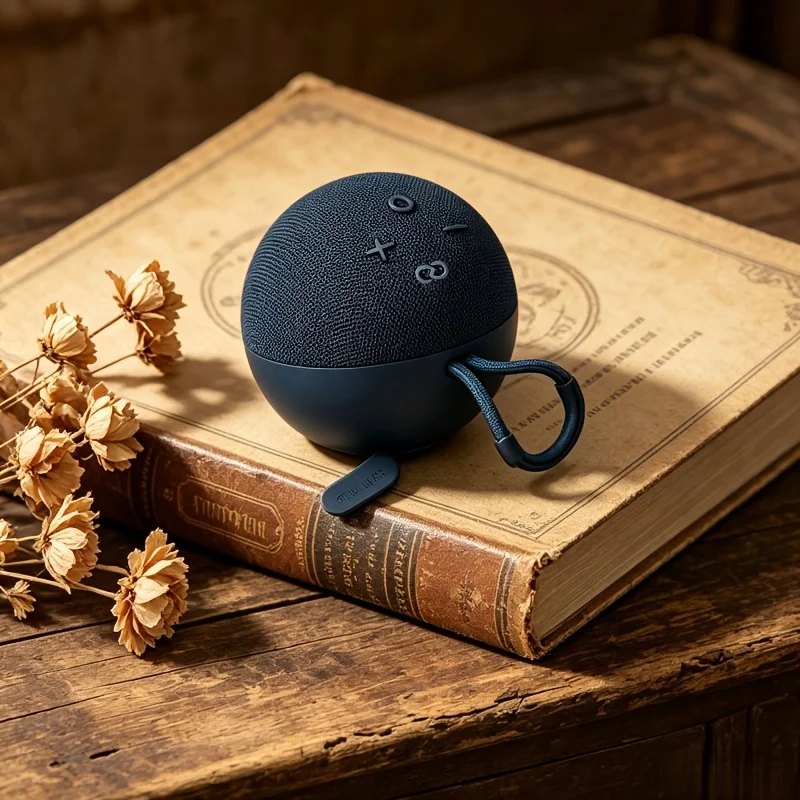 mini-caixa-de-som-portatil-sem-fio-redonda-de-tecido-com-alca-dispositivo-de-Audio-bluetooth-compacto