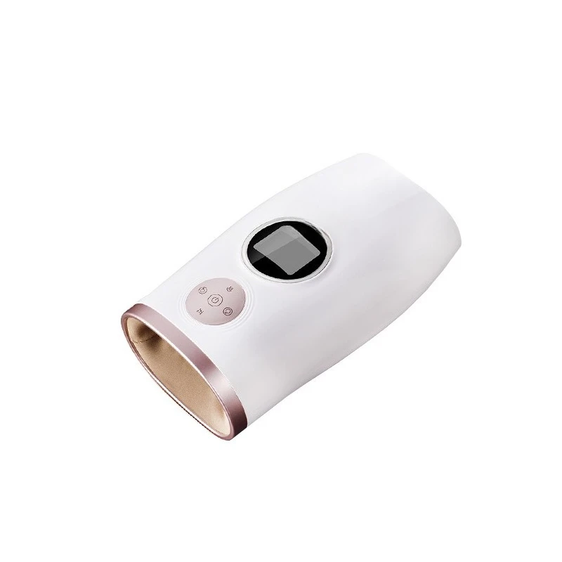 

Heating compress vibrating palm massager physiotherapy meridian acupoints pressing kneading air pressure