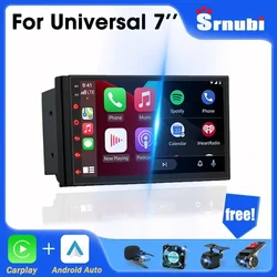 Srnubi-Radio con GPS para coche, reproductor Multimedia con Android 12, 7 pulgadas, Universal, 2DIN, Carplay, estéreo, 4G, DVD, para Lada, Ford, toyota, CR-V, Hyundai, Kia