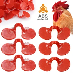 Red Plastic No Bolt Chicken Glasses Hens Pheasant Anti-pecking Goggles Glasses Protect Eyes Feeding Tool Farm Poultry Supplies