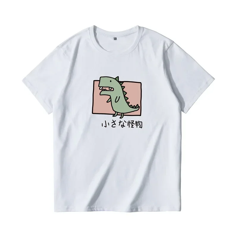 Monster Japanese-Style Loose-Fitting Short-Sleeved T-Shirt Pure Cotton Korean Trendy Brand for Students
