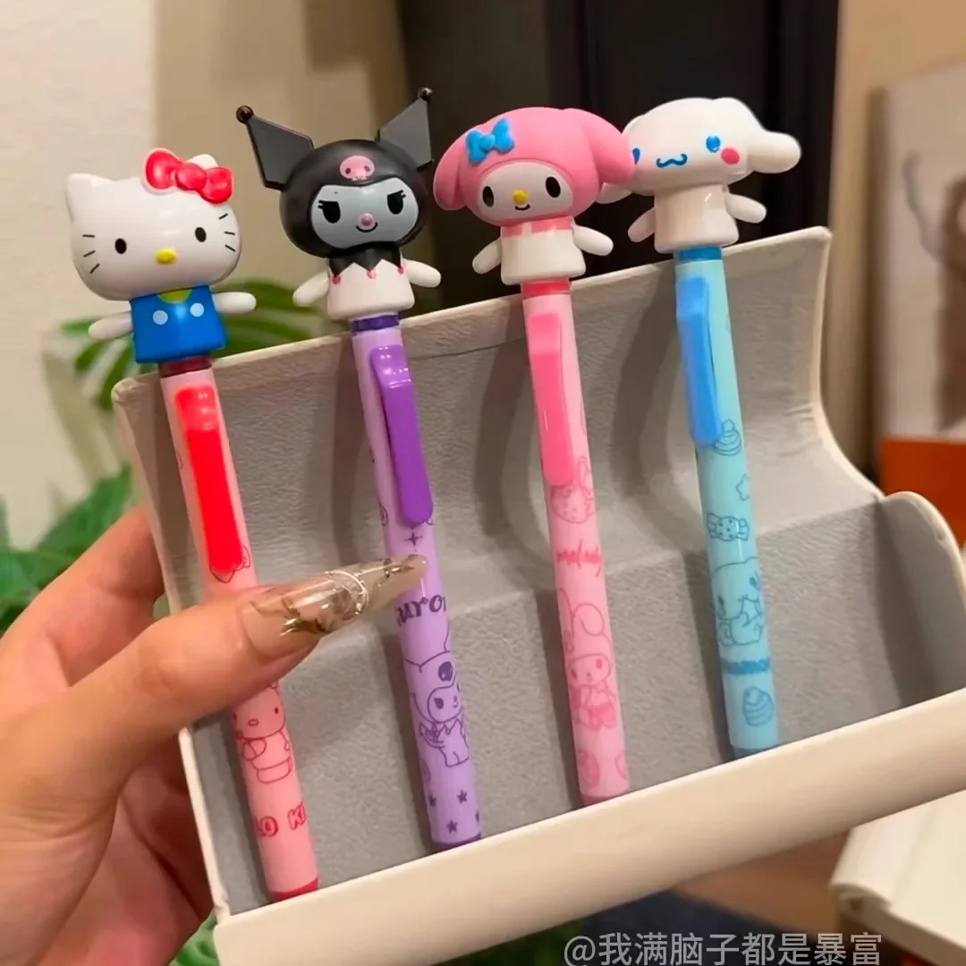 

Милая стерео-кукла Hello Kitty My Melody Cinnamoroll с подвижными руками, шариковая ручка в виде мультяшного персонажа, изысканный подарок-игрушка S